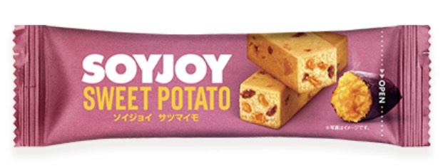 SOYJOYのさつまいも味がパッケージされて1本ある
